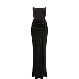 Isra Draped Off The Shoulder Gown
