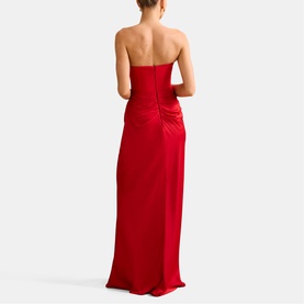 Isra Draped Off The Shoulder Gown