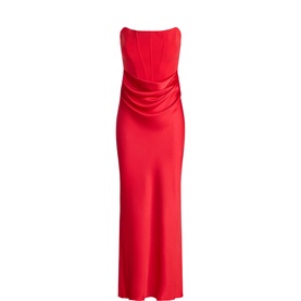Isra Draped Off The Shoulder Gown