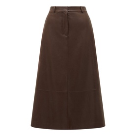 Jaelyn Faux Leather A-Line Skirt