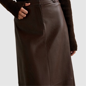 Jaelyn Faux Leather A-Line Skirt