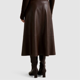 Jaelyn Faux Leather A-Line Skirt