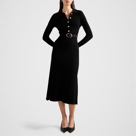 Kelani Belted Midi Dress