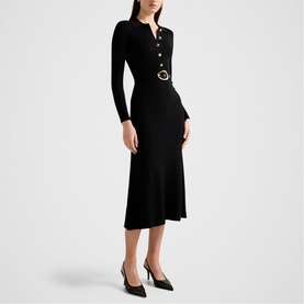 Kelani Belted Midi Dress