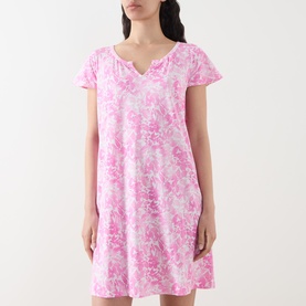 Monogram Logo Floral Night Dress