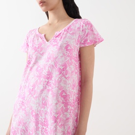 Monogram Logo Floral Night Dress