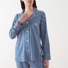 Monogram Logo Striped Pyjama Set