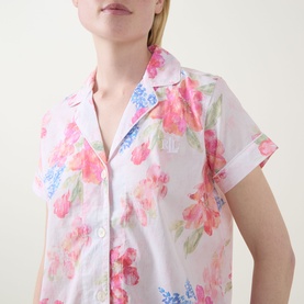 Monogram Logo Floral Print Pyjama Set