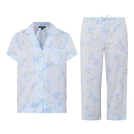 Monogram Logo Floral Print Pyjama Set