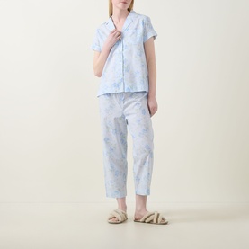 Monogram Logo Floral Print Pyjama Set