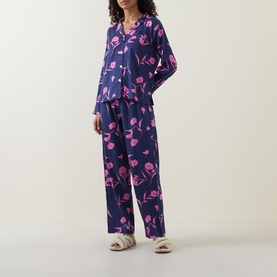 Contrast Floral Pyjama Set