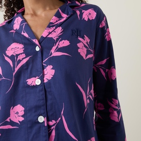 Contrast Floral Pyjama Set