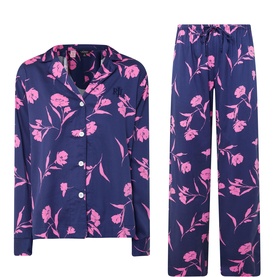 Contrast Floral Pyjama Set
