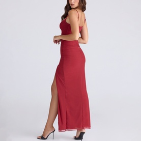 Lini Stretch Mesh Corset Dress