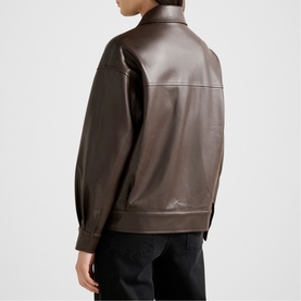 Maxine Faux Leather Bomber Jacket