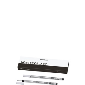 2 Fineliner Refills (M) Mystery Black
