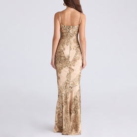 Nalani Printed Satin Gown