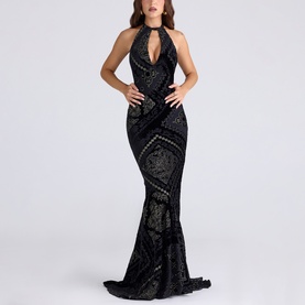 Oliviana Devor&eacute; Velvet Gown