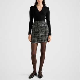 Paisley Boucle Mix Mini Dress