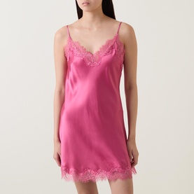 Scarlett Lace Silk Chemise