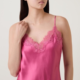 Scarlett Lace Silk Chemise