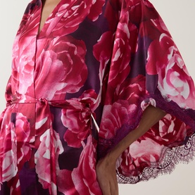 Scarlett Lace Trim Kimono