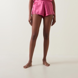 Scarlett Satin Lace Shorts