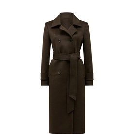 Sophie Petite Double-Breasted Trench Coat