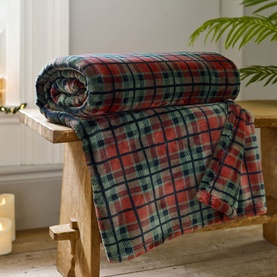 Hattie Throw Red Check