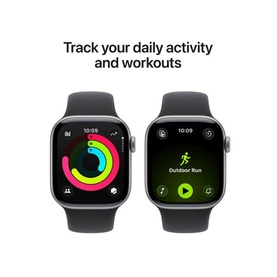 Watch 11 42mm Space Grey Aluminium Black Band M/L