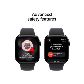 Watch 11 46mm Black Aluminium M/L