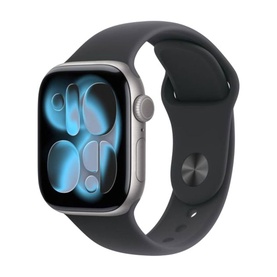 Watch 11 42mm Space Grey Aluminium Black Band S/M