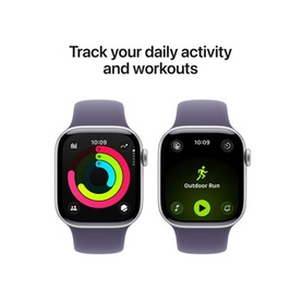 Watch 11 42mm Silver Aluminium Case with Purple Fog Sport Band M/L