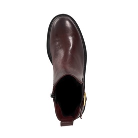 Paused Leather Buckle Detail Chelsea Boots
