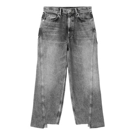 Fox Loose Mid-Rise Wide Leg Jeans