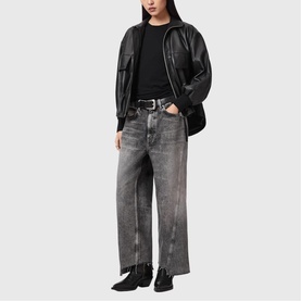 Fox Loose Mid-Rise Wide Leg Jeans