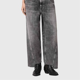 Fox Loose Mid-Rise Wide Leg Jeans
