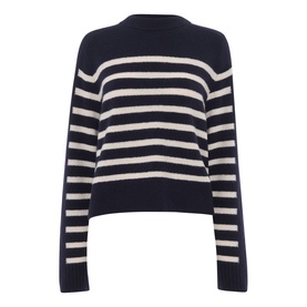 Whistles Striped Knit Sweater