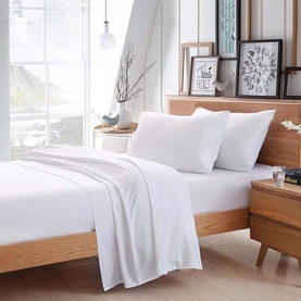 200 Thread Count Cotton Oxford Pillowcase Pair White