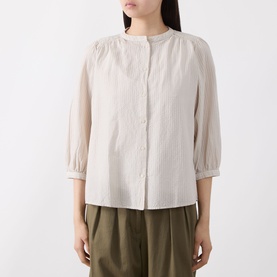 Textured Striped Blouse
