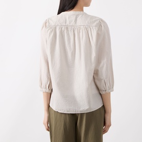 Textured Striped Blouse