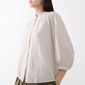 Textured Striped Blouse