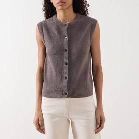 Boucl&eacute; Knitted Vest