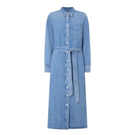 Belted Denim Shirt Dress
