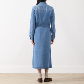 Belted Denim Shirt Dress