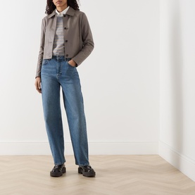 Cropped Leather Jacket