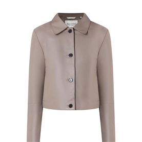 Cropped Leather Jacket