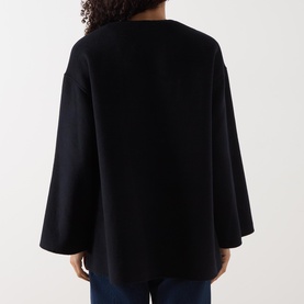 Patch Pocket Collarless Jacket