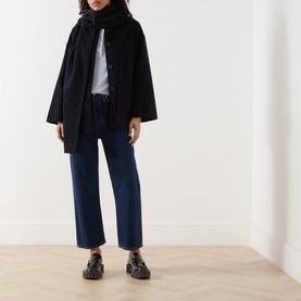 Patch Pocket Collarless Jacket