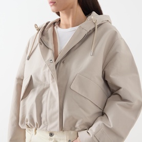 Water-Repellent Drawstring Jacket